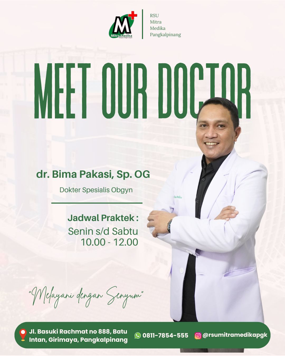 Foto Profil dr. Bima Pakasi, Sp. OG - Spesialis Kebidanan & Kandungan RSU Mitra Medika