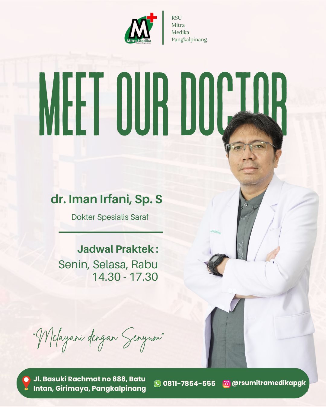 Foto Profil dr. Iman Irfani, Sp. S - Spesialis Saraf (Neurologi) RSU Mitra Medika